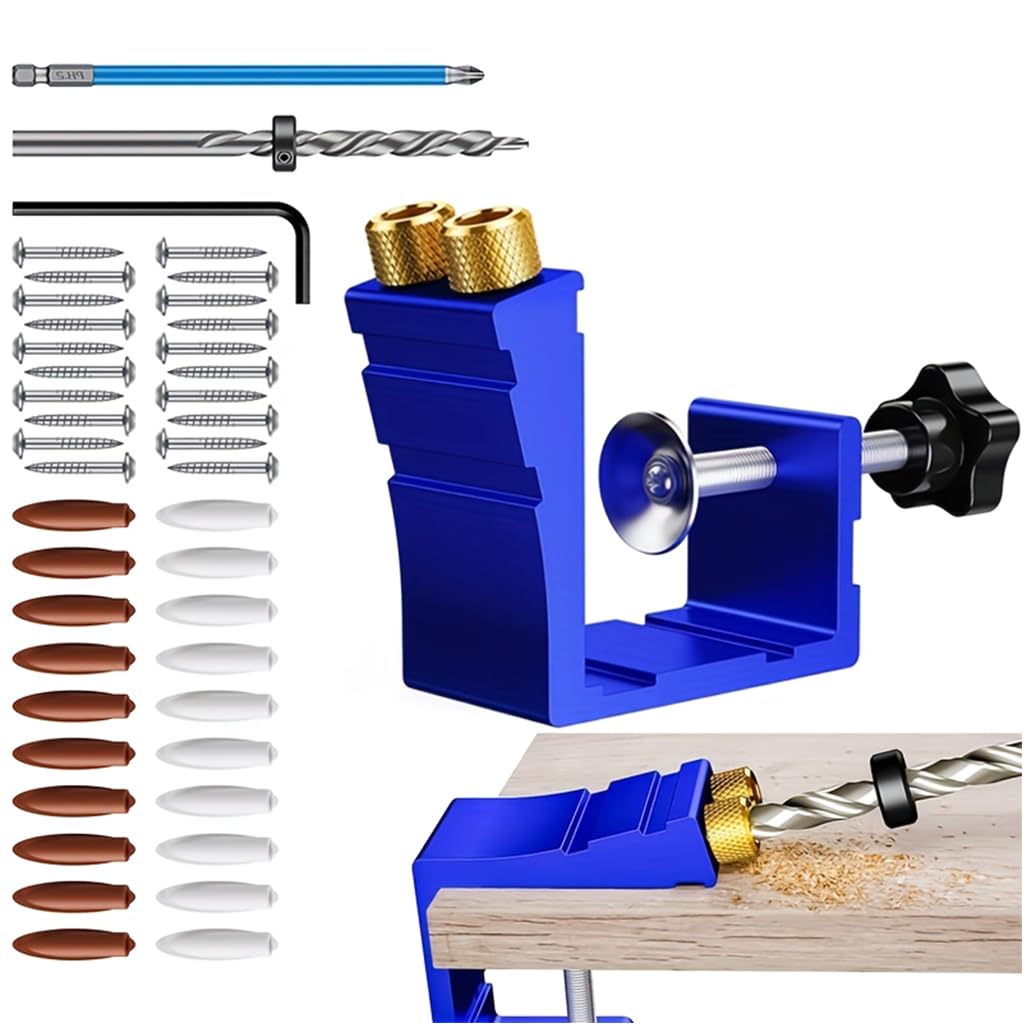 Serplex Woodwork Hole Drill Guide 15° Angle Drill Guide Set of 46Pcs Angle Drill Guide Tool Kit Dual Hole Precise Angle Drill Guide Angle Punching Drill Guide Stand for Cabinet Making, DIY Projects Serplex Woodwork Hole Drill Guide 15° Angle Drill Guide Set of 46Pcs Angle Drill Guide Tool Kit Dual Hole Precise Angle Drill Guide Angle Punching Drill Guide Stand for Cabinet Making, DIY Projects